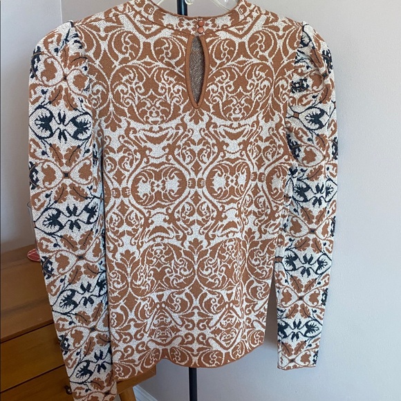 Bohme paisley mock turtleneck sweater - Picture 2 of 5